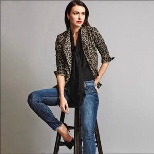 Cabi 3373 Jungle Leopard Print Blazer Jacket size 4